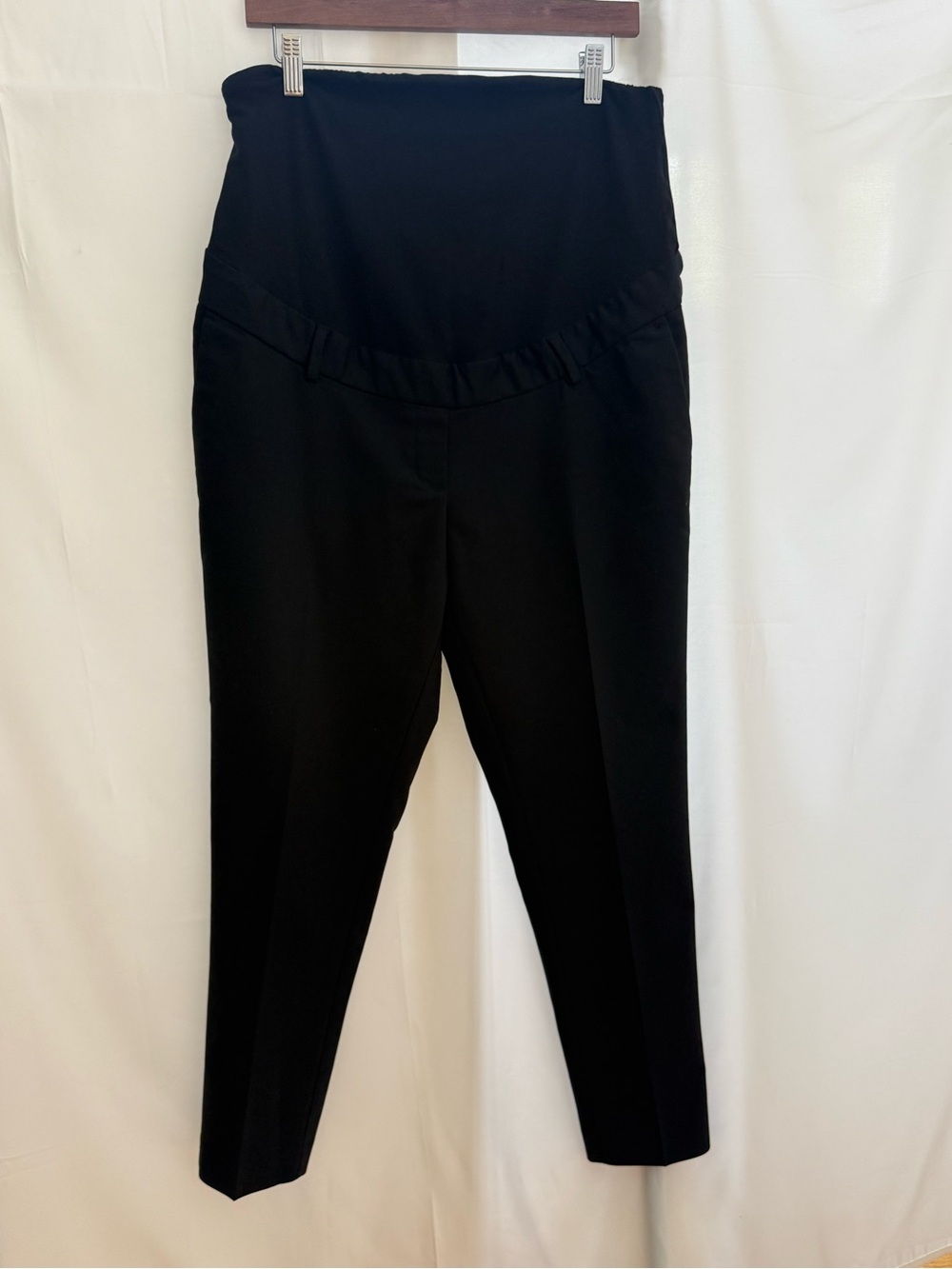 H&M Black Maternity Over the Belly Band Ponte Pants